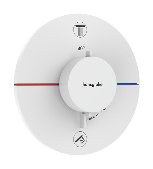 Hansgrohe-HG-ShowerSelect-Comfort-S-Thermostat-Unterputz-fuer-2-Verbraucher-Mattweiss-15554700 gallery number 1